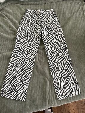 Zebra Print  jeans - Black & White